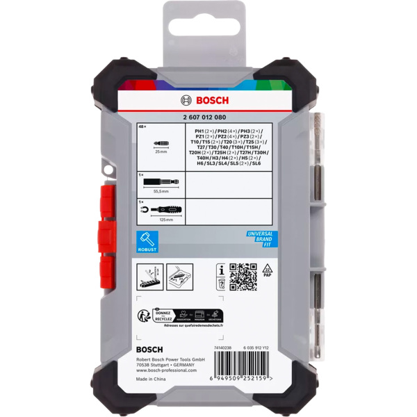 Bosch 2607012080 50-delige Schroefbitset - Extra Hard - Detailed view of the product
