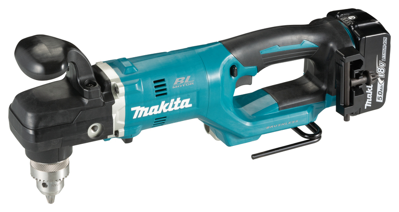 Makita DDA450RTE 18V Li-Ion Accu Haakse Boormachine Set (2x 5,0Ah) In Koffer - 13mm - Koolborstelloos