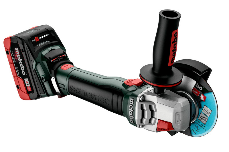 Metabo WB 18 LT BL 11-125 Quick 18V Accu Haakse Slijper Body In MetaBOX - 125 Mm - Detailed view of the product