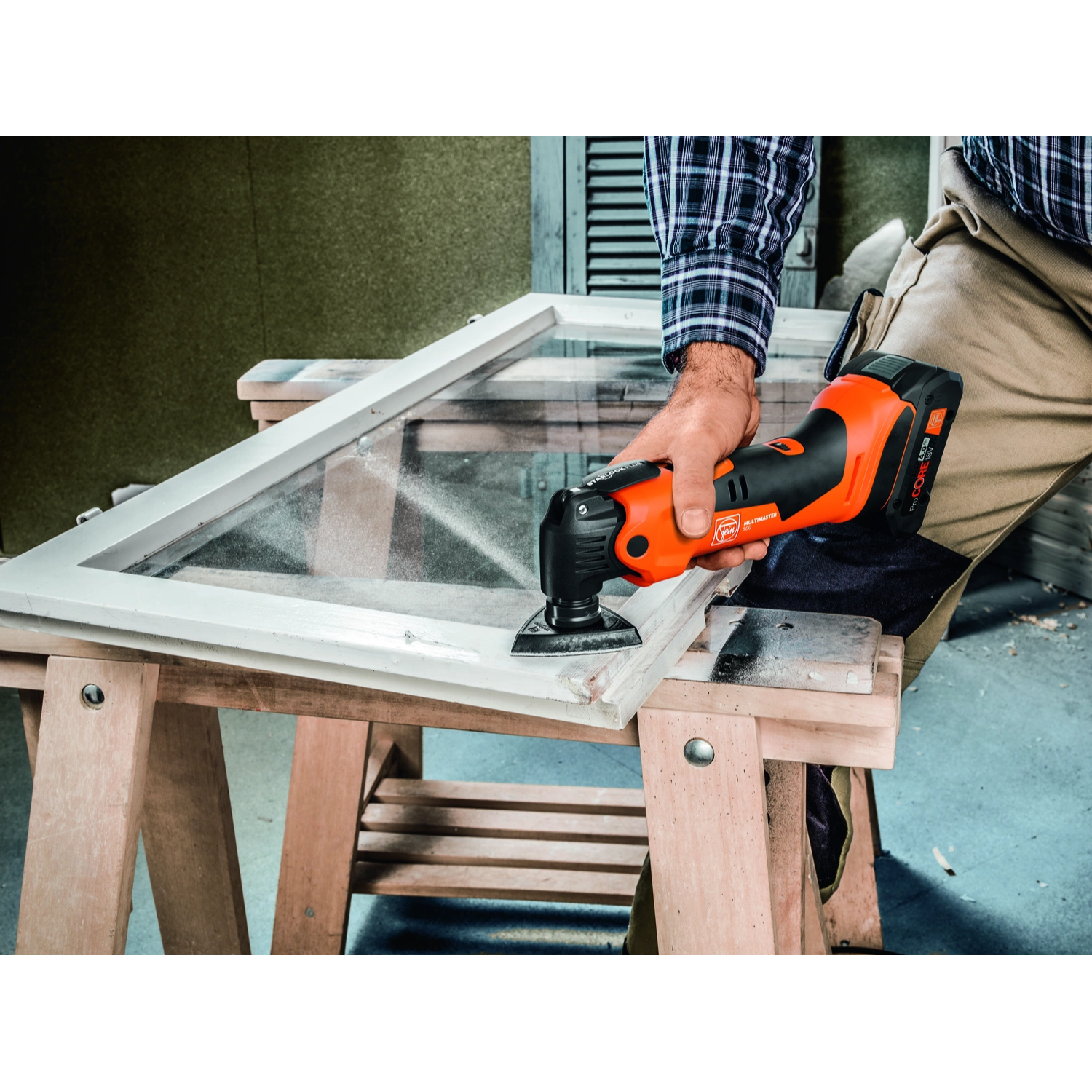 Fein AMM500 Multimaster Plus Top 18V Li-ion Accu Multitool Set (2x 2.0Ah) In L-Boxx Incl. 30-Delige Accessoires Set