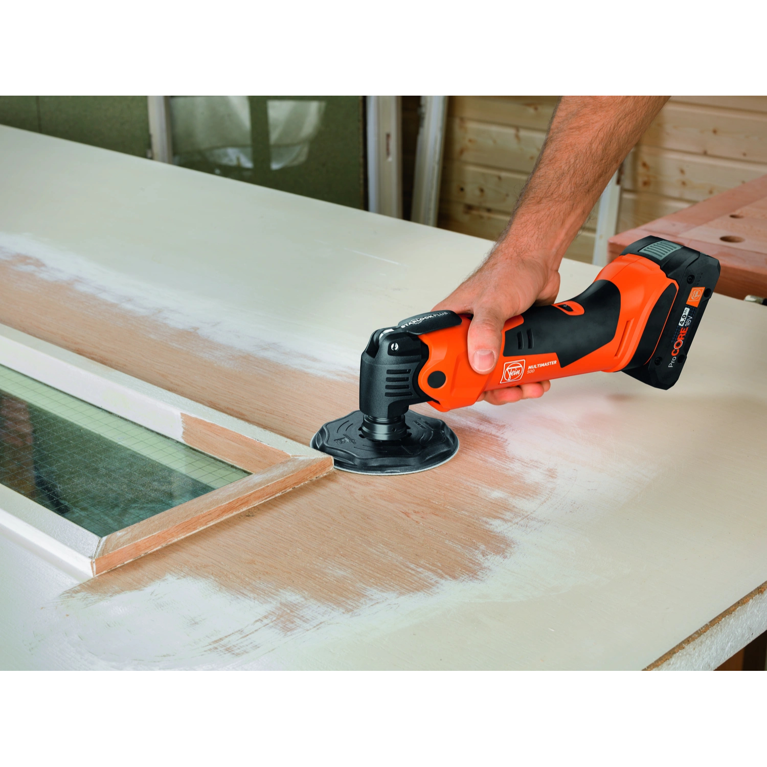 Fein AMM500 Multimaster Plus Top 18V Li-ion Accu Multitool Set (2x 2.0Ah) In L-Boxx Incl. 30-Delige Accessoires Set thumbnail 3