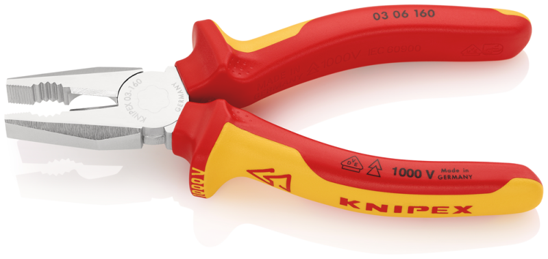 Knipex 306160 VDE Kracht Combinatietang - 160mm - Detailed view of the product