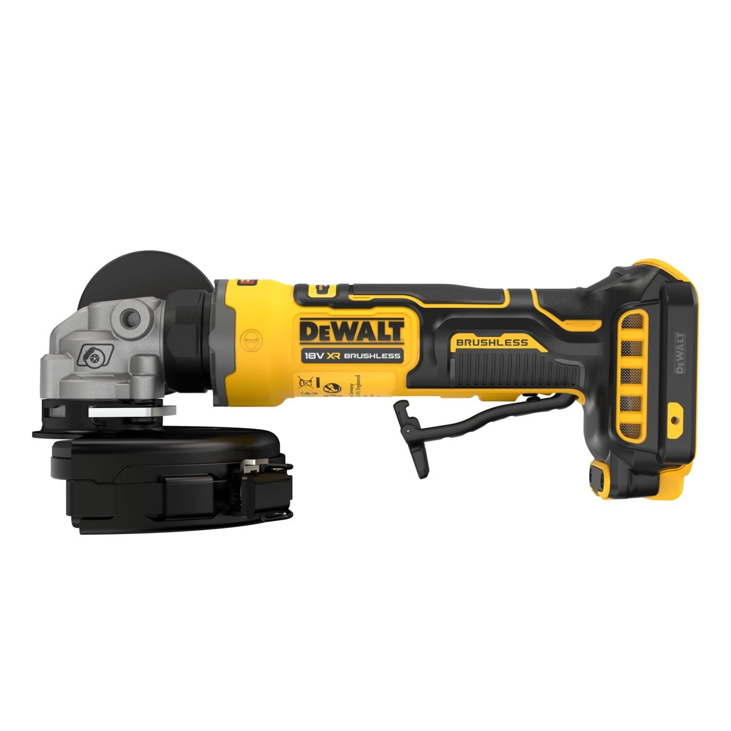 DeWALT DCG404N 18V Li-ion Accu Compacte Haakse Slijper Body - 125mm thumbnail 2