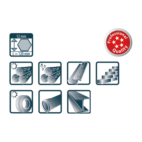 Pica 590/40 PRO Markeerkrijt - Rood - 12 X 120mm (12st) - Detailed view of the product