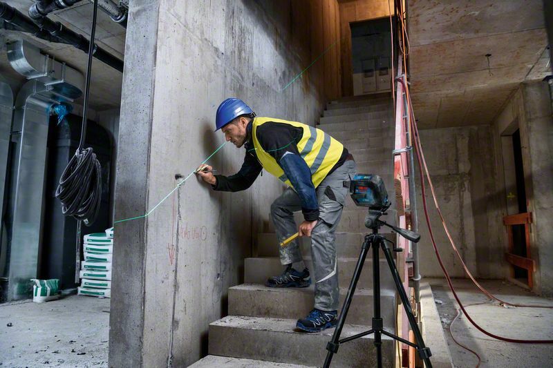 Bosch GLL 2-15 G Kruislijnlaser + Statief In Opbergetui - 15 M - Detailed view of the product