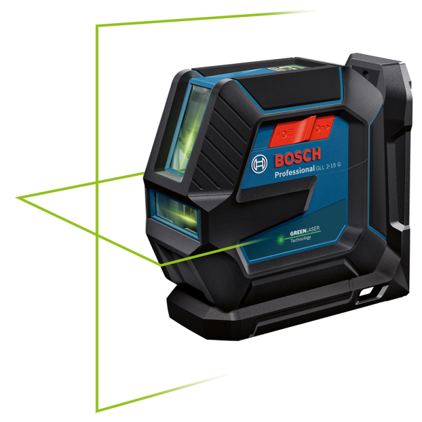 Bosch GLL 2-15 G Kruislijnlaser + Statief In Opbergetui - 15 M - Detailed view of the product
