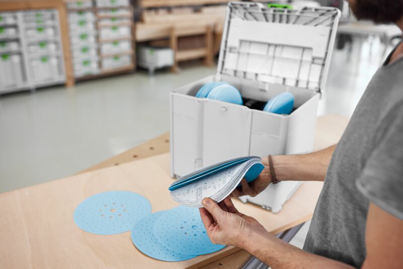 Festool SYS-STF D225 GR-Set Schuurmateriaal-Systainer³ - Detailed view of the product