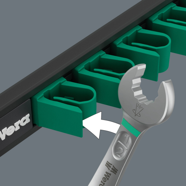 Wera 05020235001 9-delig 9642 Magneetstrip 6003 Joker Imperial 1 Ringsteeksleutelset - Detailed view of the product