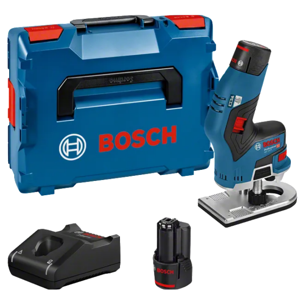 Bosch GKF 12V-8 12V Li-Ion Accu Kantenfrees Set (2x 3.0 Ah Accu) In L-Boxx - Default image for the product