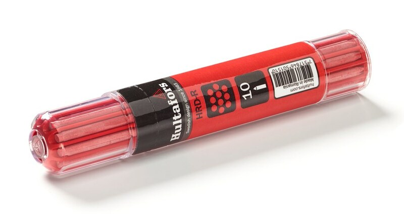 Hultafors HRD-R Markeerpotlood Navulling (10 St) - Rood - Detailed view of the product