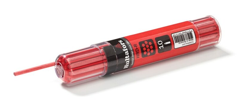 Hultafors HRD-R Markeerpotlood Navulling (10 St) - Rood - Detailed view of the product