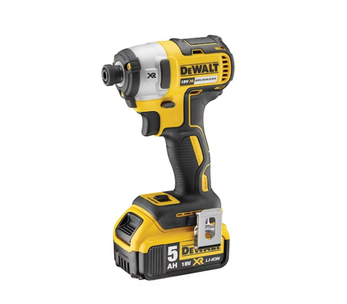 DeWALT DCF887P2-QW 18V Li-ion XR Accu Slagschroevendraaier Set (2x 5.0Ah) In TSTAK - 1/4"- Koolborstelloos - Detailed view of the product