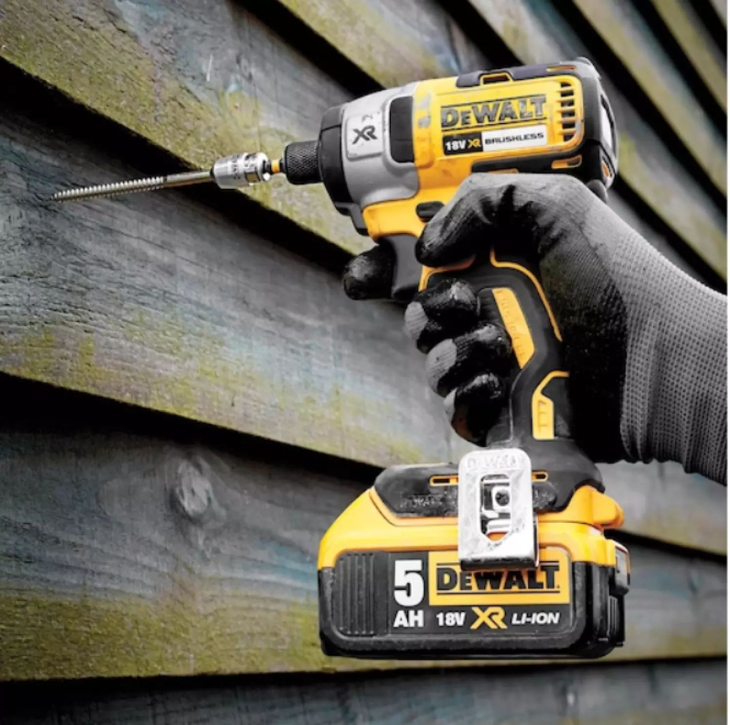 DeWALT DCF887P2-QW 18V Li-ion XR Accu Slagschroevendraaier Set (2x 5.0Ah) In TSTAK - 1/4"- Koolborstelloos thumbnail 3