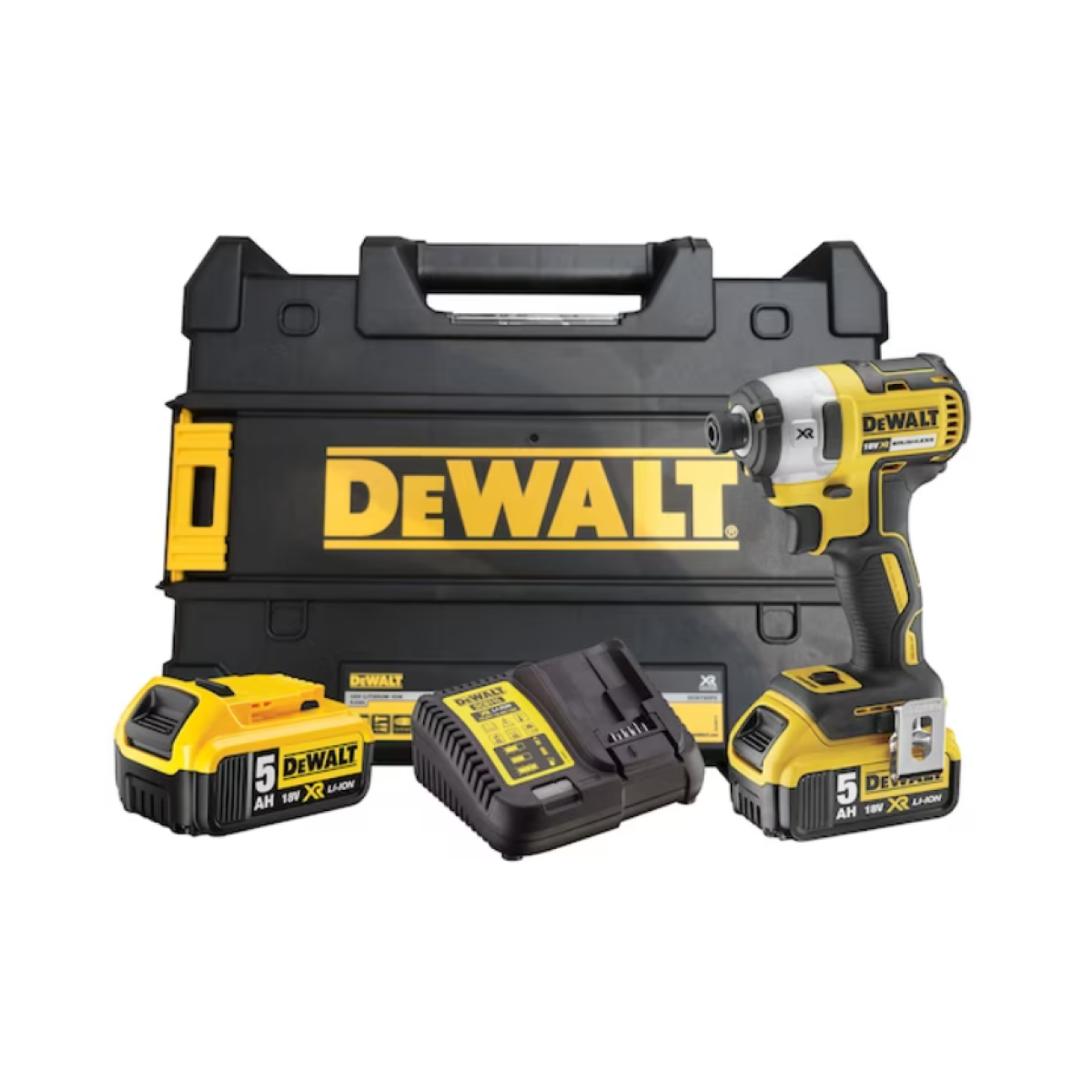 DeWALT DCF887P2-QW 18V Li-ion XR accu slagschroevendraaier set (2x 5.0Ah) in TSTAK - 1/4