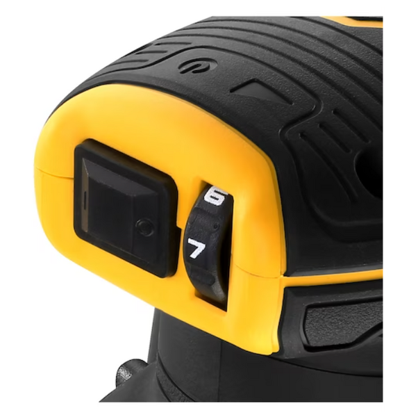 DeWALT DCW210P2 54V Li-ion XR FlexVolt Accu Excentrische Schuurmachine Set (2x 5.0Ah) In TSTAK - 125mm - Koolborstelloos - Detailed view of the product