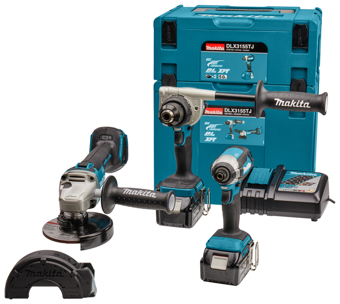 Makita DLX3155TJ LXT 18V Li-Ion Accu Combiset (2x 5,0Ah Accu) In Mbox EAN: 88381744607