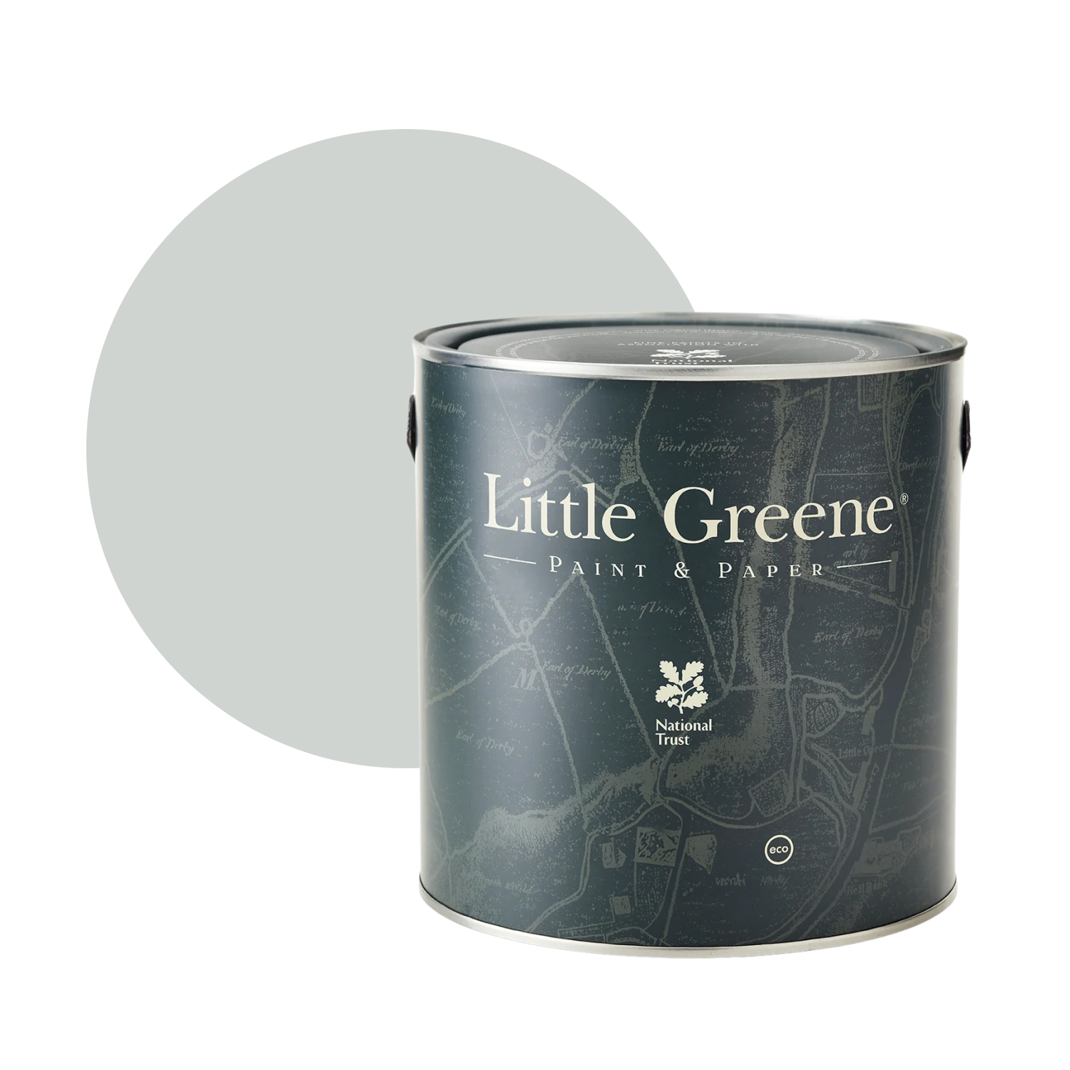 Little Greene Intelligent Matt Emulsion - Bone China Blue Mid No. 183 - 2,5L