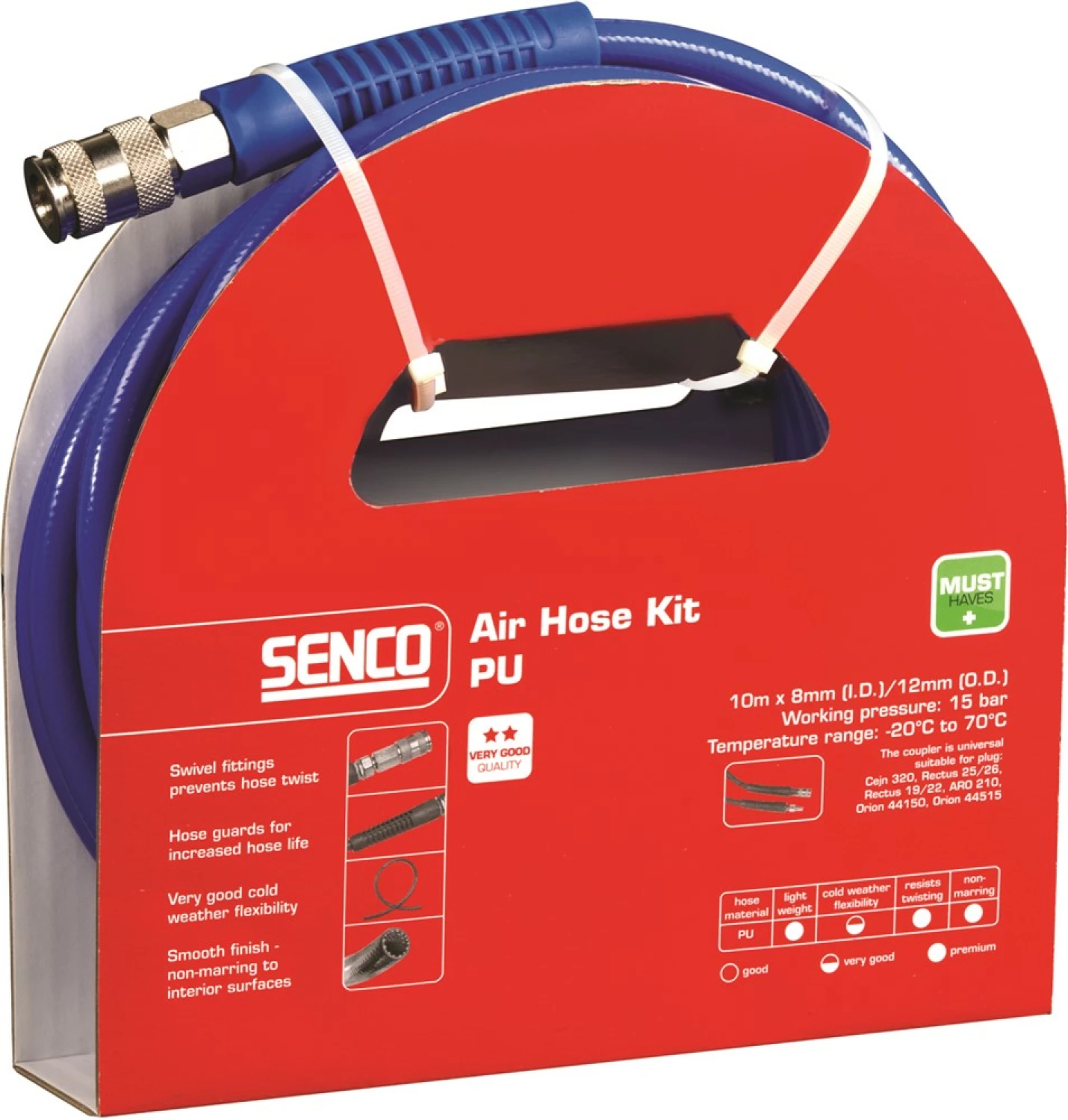 Senco 4000660 Luchtslang Kit Uni PU - 8,0mm X 10m