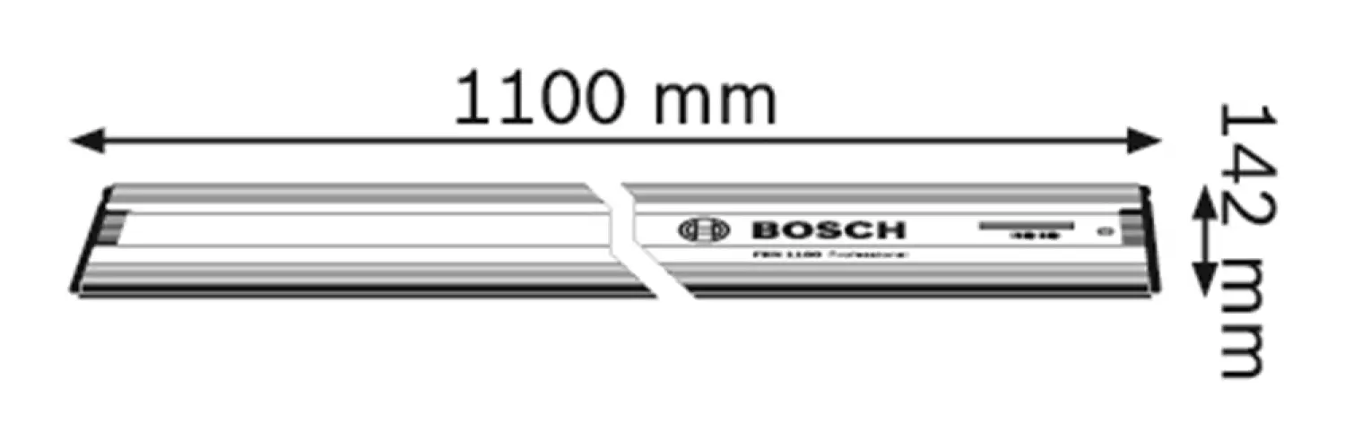 Bosch FSN 1100 Liniaal Geleiderails - 1100mm thumbnail 2