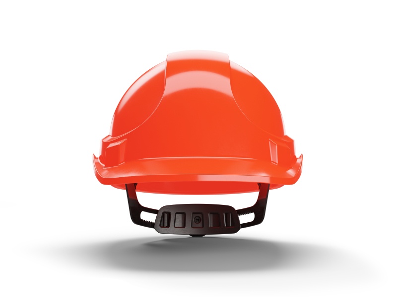 Hellberg 6-Punts Veiligheidshelm Factor ABS - Oranje - Detailed view of the product