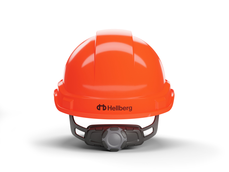 Hellberg 6-Punts Veiligheidshelm Factor ABS - Oranje - Detailed view of the product
