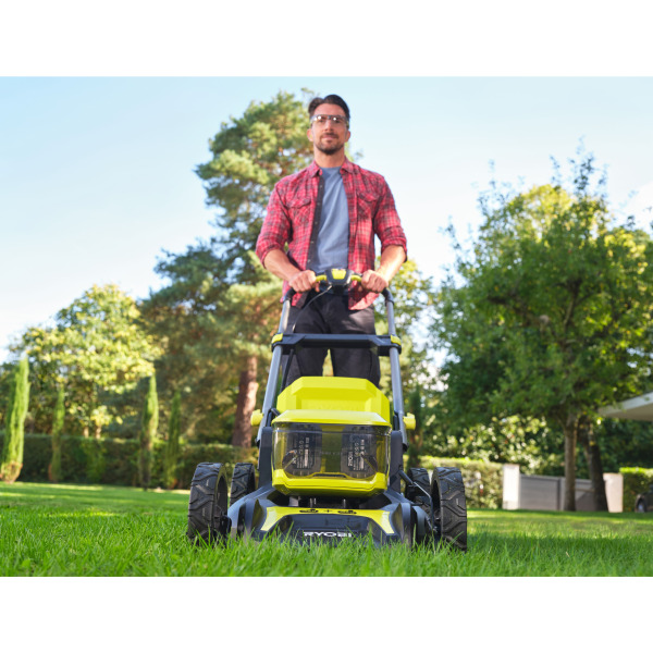 Ryobi RY18LMX46A-250 18V Li-ion Accu Grasmaaier Set (2x 5.0Ah Accu) - 46cm - Detailed view of the product