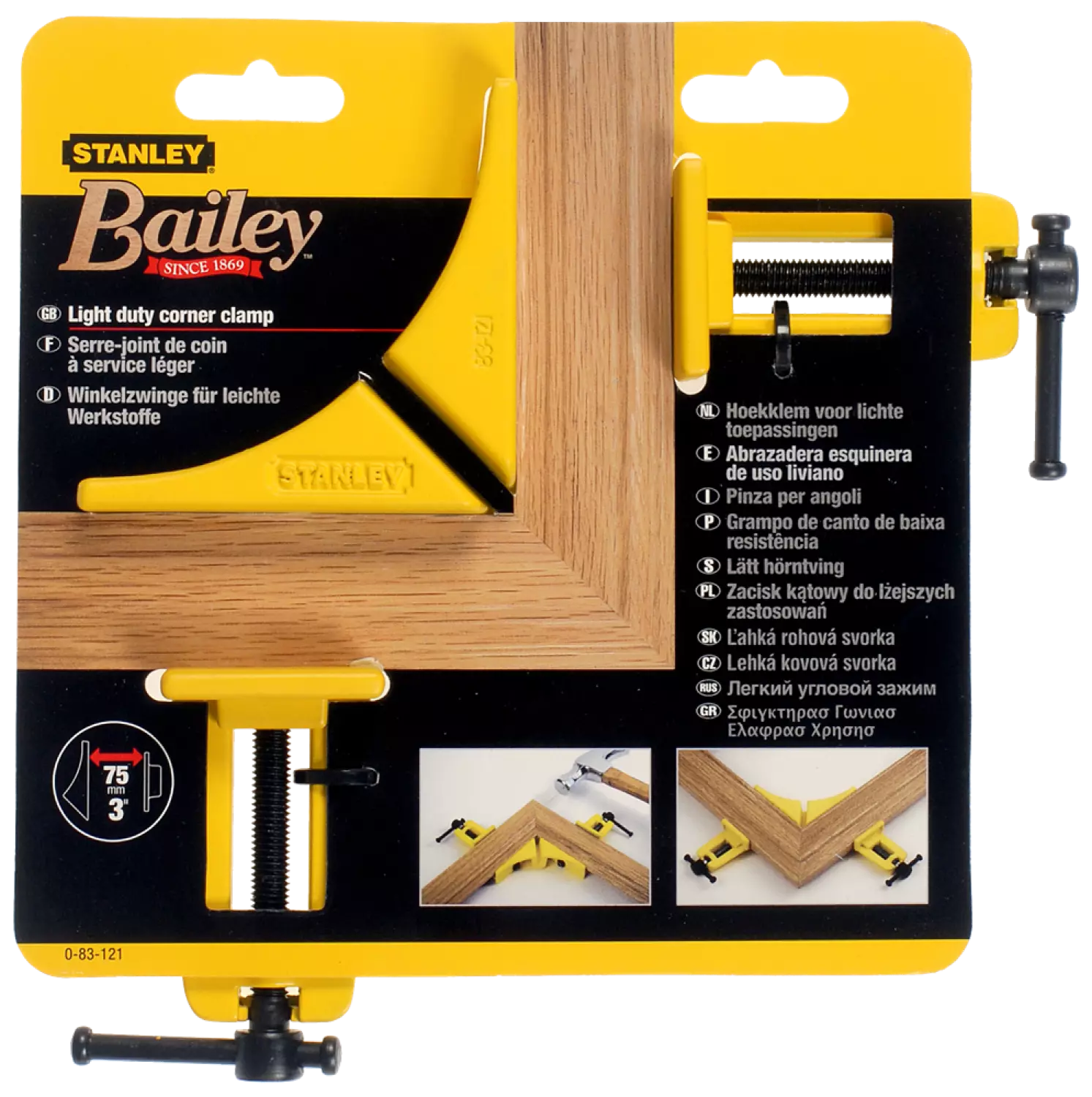 Stanley 0-83-121 Hoeklijmklem - 15 X 75mm thumbnail 2