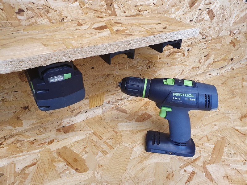 StealthMounts BM-FT18-BLK-6 Accuhouder Voor Festool 18V - Zwart - 6-pack - Detailed view of the product