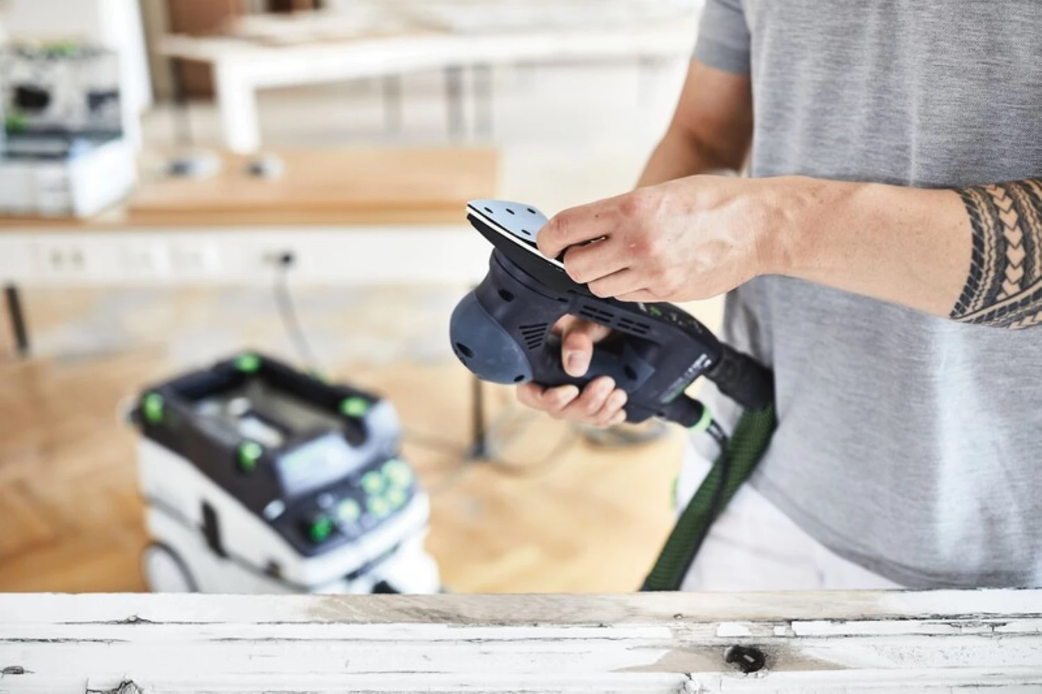 Festool 497396 STF Granat Schuurvel - Delta - P180 - 93mm (100st) thumbnail 3