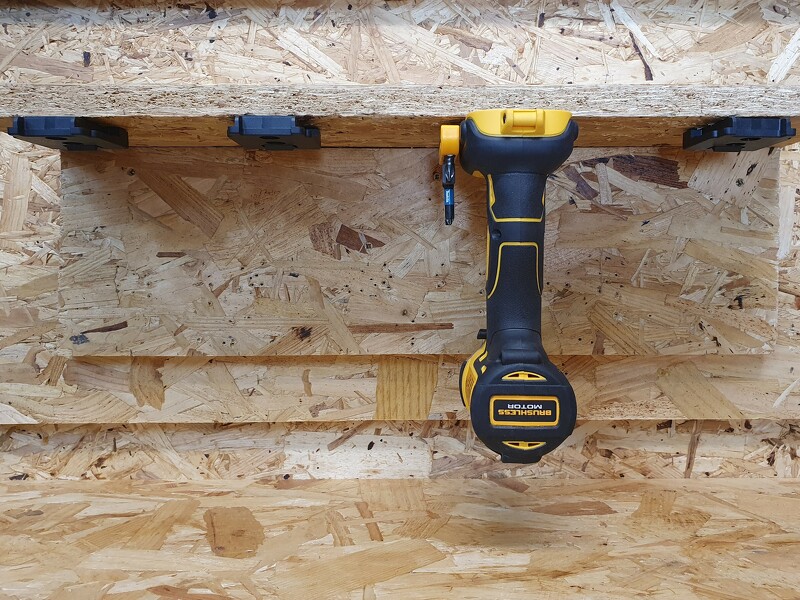 StealthMounts TM-DW18-BLK-4 Machinehouder Voor DeWALT XR - Zwart - 4-pack - Detailed view of the product