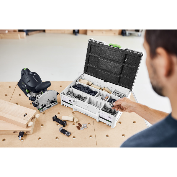 Festool SV-SYS D14 DOMINO Verbindingsassortiment In Systainer - Detailed view of the product