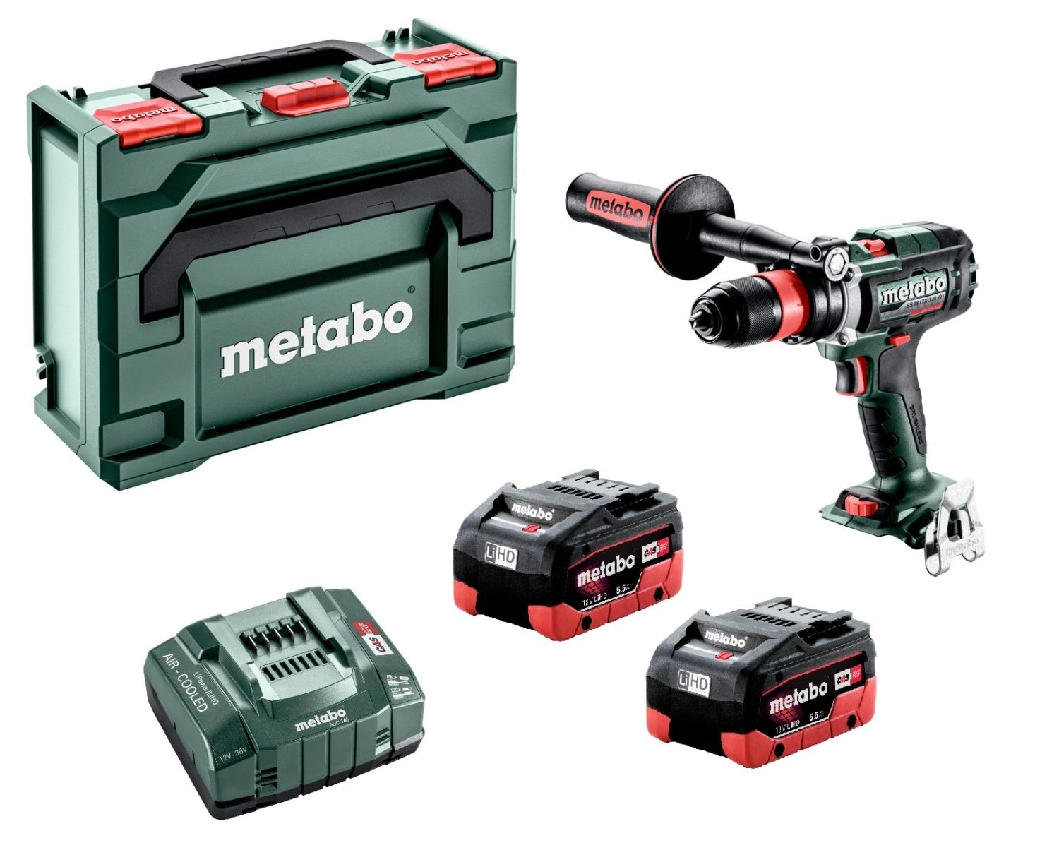 Metabo BS 18 LTX-3 BL Q I 18V LiHD Accu Boorschroefmachine Set (2x 5.5Ah) In MetaBOX - 130Nm - 68mm