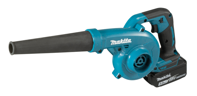 Makita DUB185RT 18V Li-Ion Accu Blaas- En Zuigmachine Set (1x 5,0Ah) - 288 Km/h