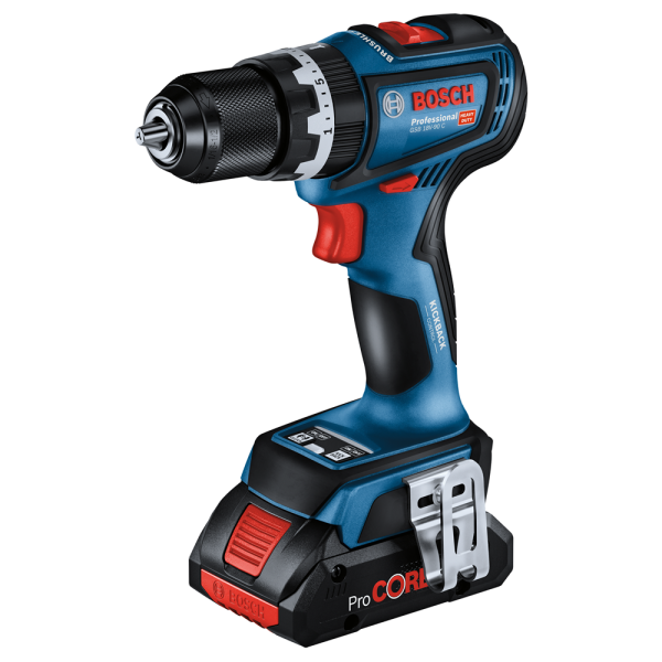 Bosch GSB 18V-90 C 18V Li-ion Accu Schroefklopboor Set (2x 4.0Ah) In L-Boxx - 64 Nm - Detailed view of the product