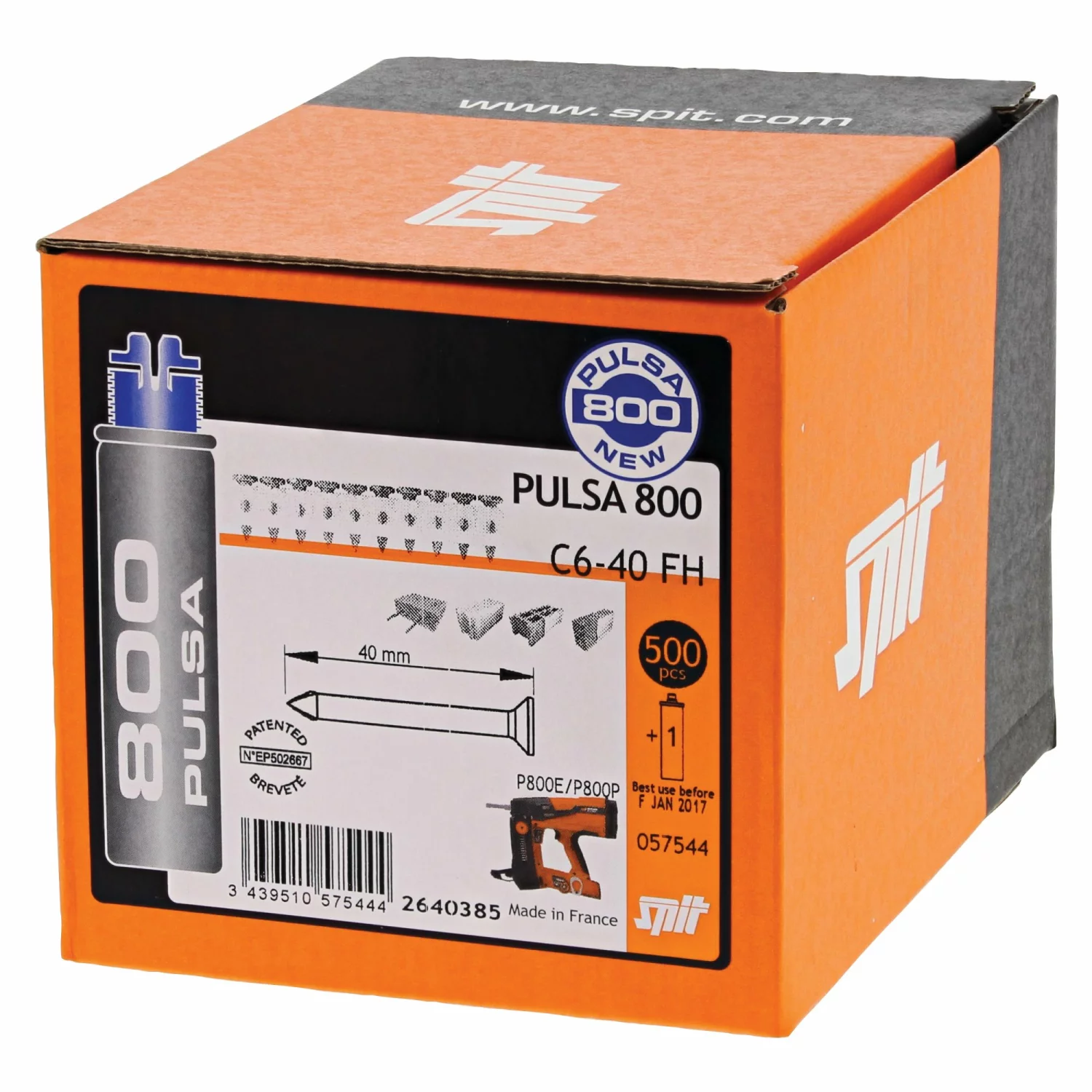 Spit 057544 Pulsa Nagel Incl. Gas - C 6/40 (500st) thumbnail 2