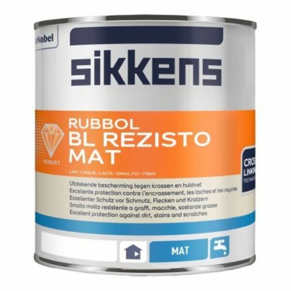 sikkens rubbol bl rezisto mat wit 0.5 ltr