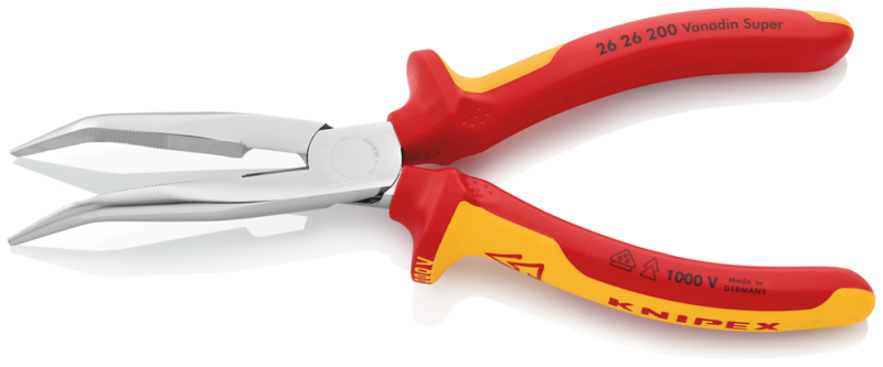 Knipex 2626200 Gebogen Telefoontang - 200mm - Detailed view of the product