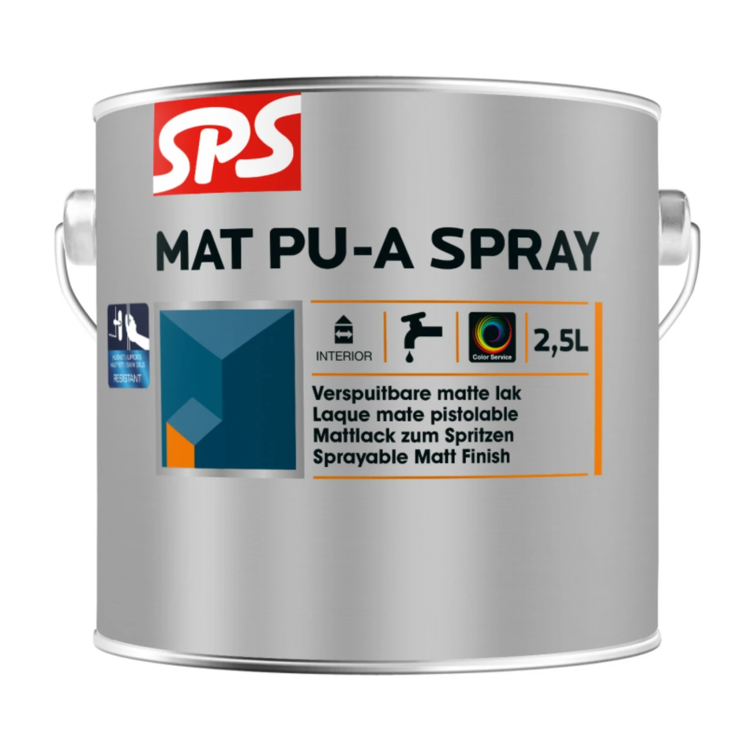 SPS Mat Pu-A Spray - Op Kleur Gemengd - 2,5L