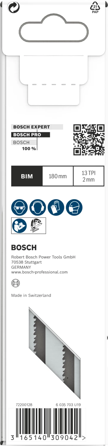 Bosch 2608636335 / T 718 BF BiM Decoupeerzaagblad Flexible - Sandwich Materiaal (3st) thumbnail 3