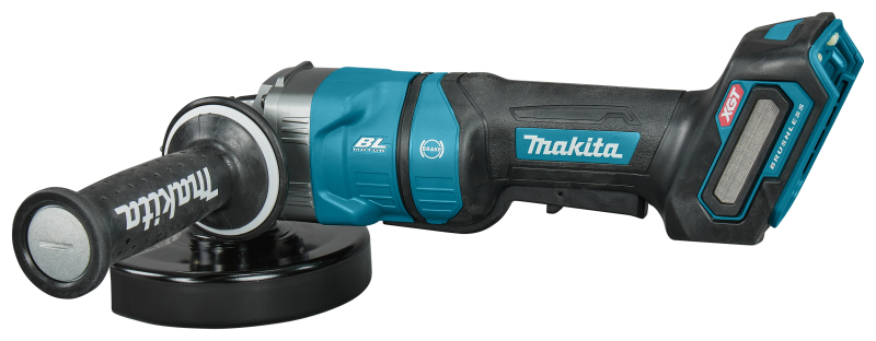 Makita GA050GT101 XGT 40V Accu Haakse Slijper Set In Mbox - 125mm - Veiligheidsschakelaar - Detailed view of the product
