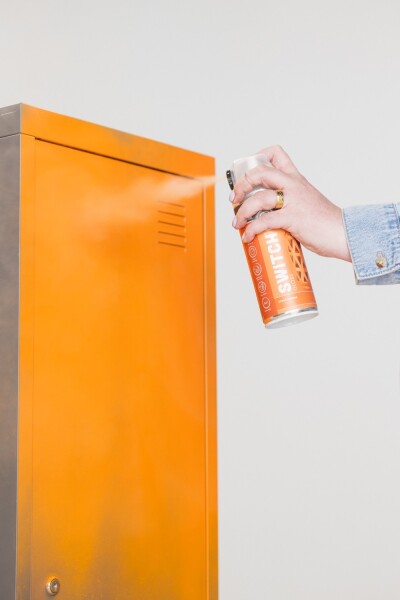 Rust-Oleum Switch Spuitlak - Hoogglans Citrus Oranje - 400ml - Detailed view of the product