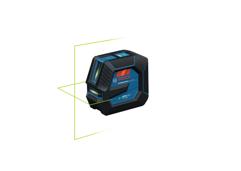 Bosch GLL 20-22 G Kruislijnlaser In Tas - Groen - 20m - 2 Lijnen - IP65 - Detailed view of the product