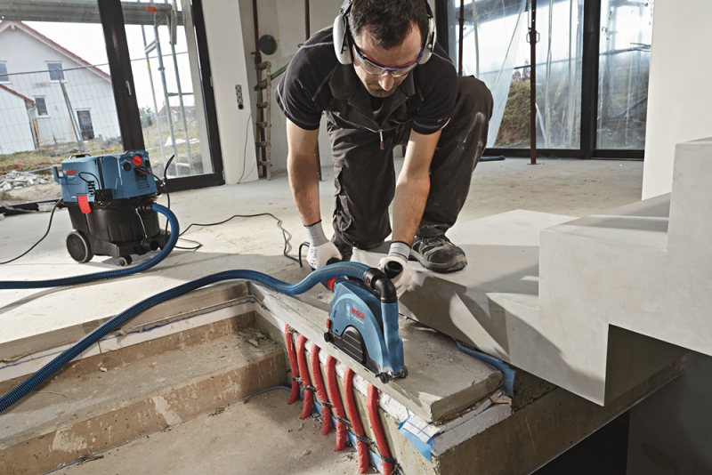 Bosch GDE 230 FC T Stofkap Voor Haakse Slijpers - 230mm - Toolless Aansluiting - Detailed view of the product