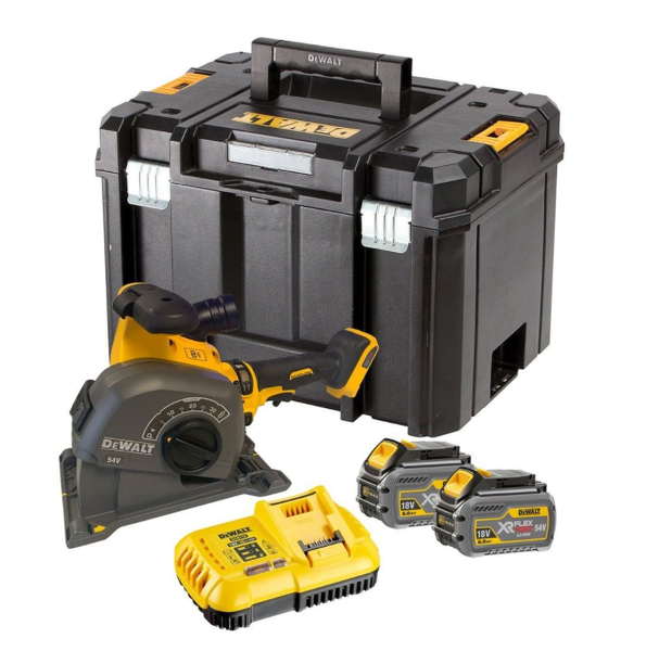 DeWALT DCG200T2 18V / 54V Li-ion XR FlexVolt Accu Sleuvenfrees Set (2x 6.0Ah) In TSTAK - 125mm