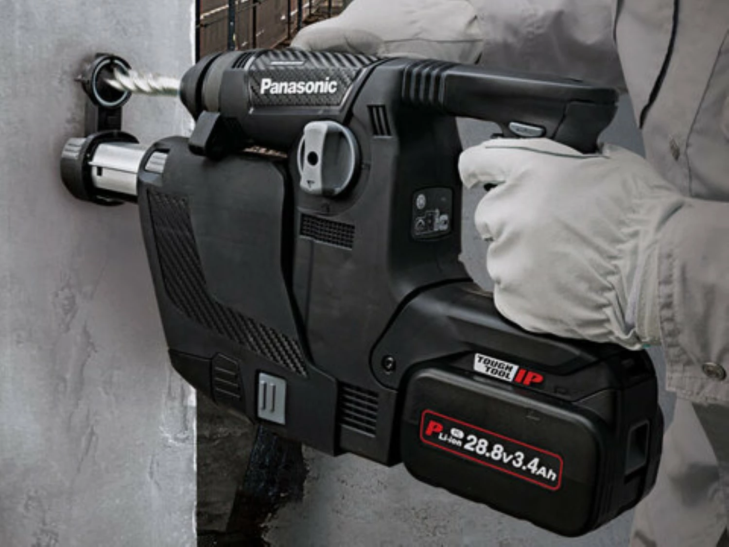 Panasonic EY1HD1X 18V Accu SDS-plus Boorhamer Body - 2,1 J thumbnail 3