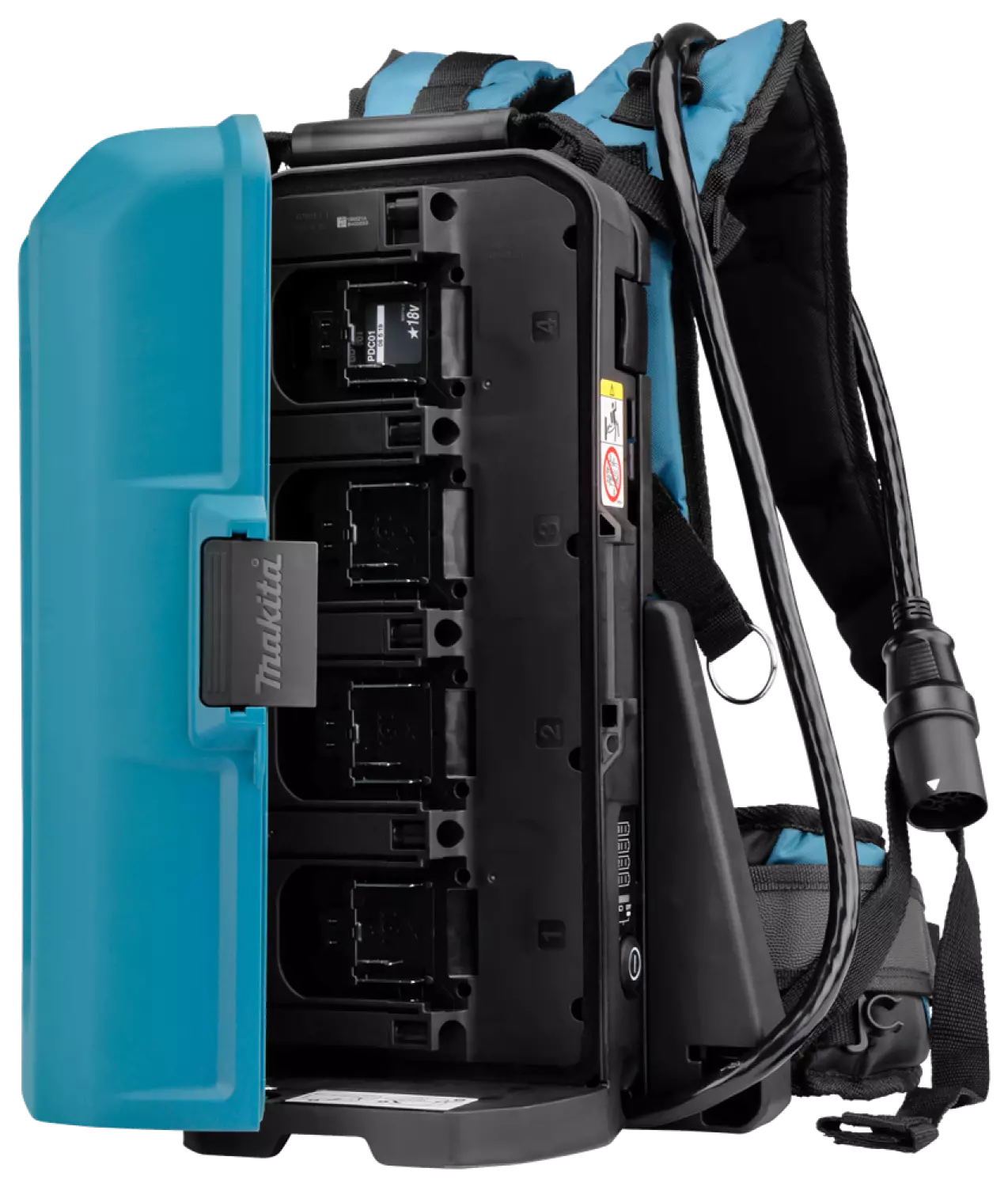 Makita 191A64-2 LXT 18V Ruggedragen Accustation PDC01 Met 2x18V Adapter thumbnail 4