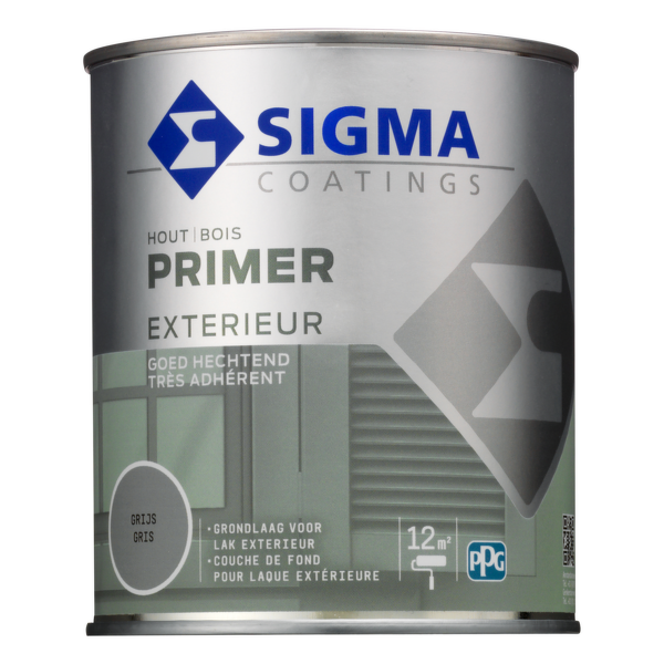 Sigma Houtprimer Exterieur - Grijs - 0.75L