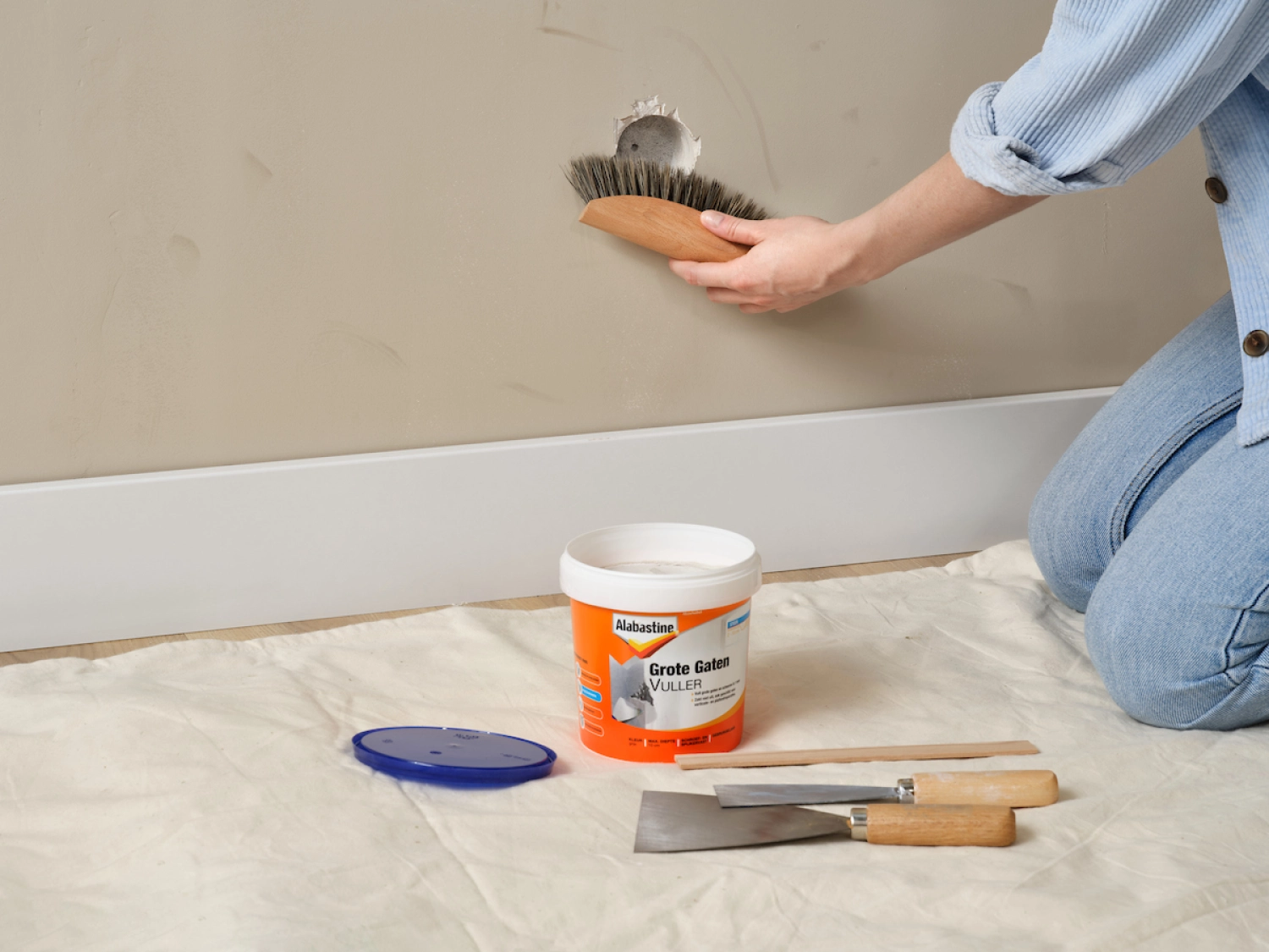 Alabastine Grote Gatenvuller - Pasta - 1L thumbnail 3