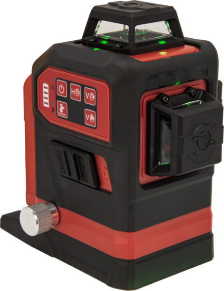 FUTECH Multicross 3D 18VMAX Kruislijnlaser Set Incl. Statief En 18V Batterij Adapter - Groen - 70m - 3 Lijnen - Detailed view of the product