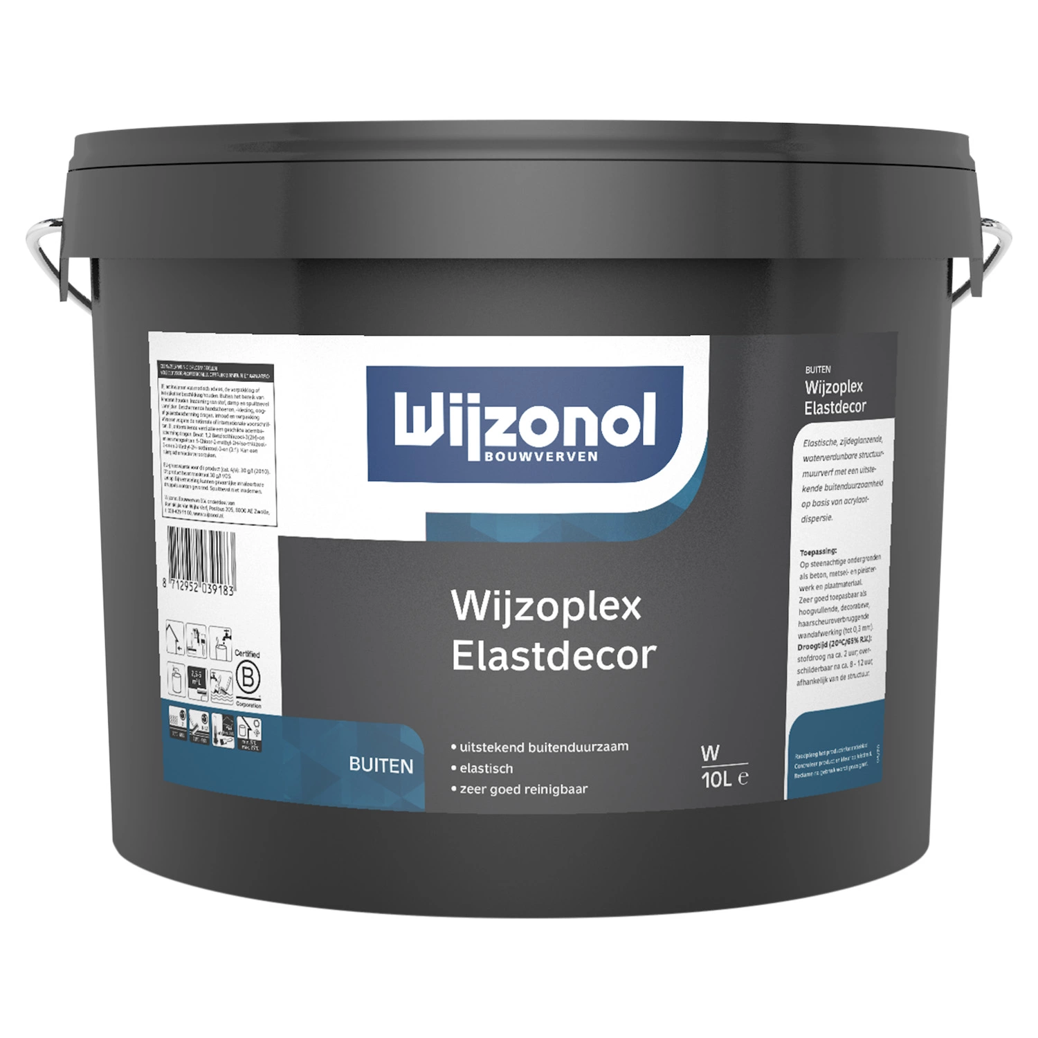 Wijzonol Wijzoplex Elastdecor - Wit - 10L